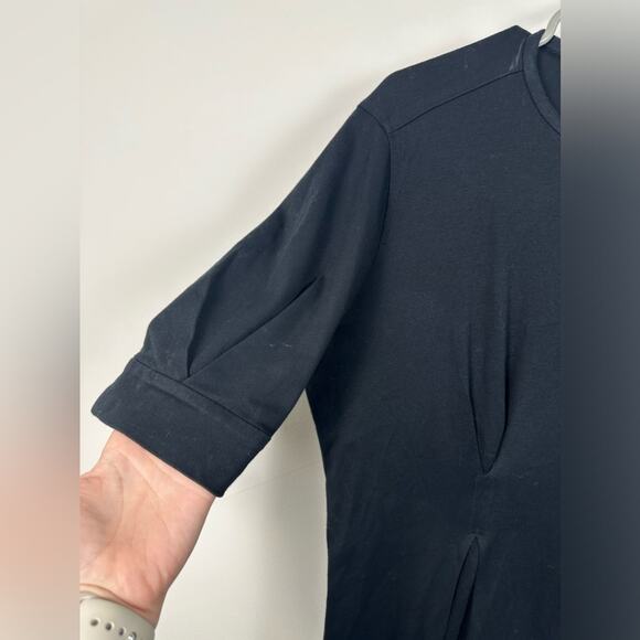 Isabel Marant Darted Cuff Sleeve Key Hold Black Maxi Dress Size 40 EUC Cotton - Picture 2 of 7